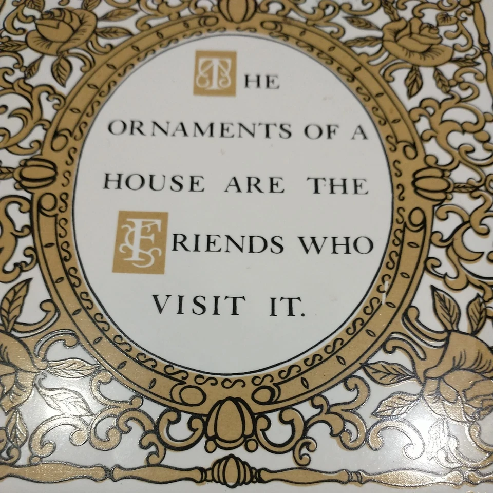 Soporte de hierro forjado/trivet pintado a mano de colección con asas-firmado por artista  Foto 3 de 4