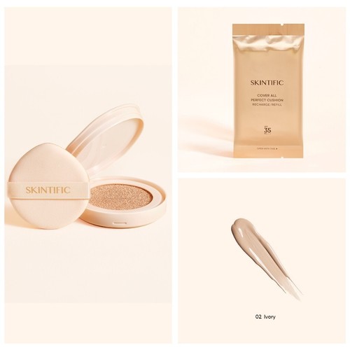 SKINTIFIC Cover All Perfect Cushion 7 Shades Last Long 24H SPF35 PA+++ 11ml - 第 41/46 張圖片