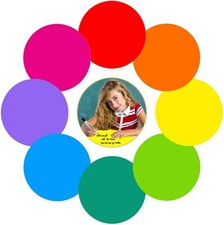Colorful Dry Erase Dots Circles Whiteboard Marker Removable Vinyl Stickers Spots