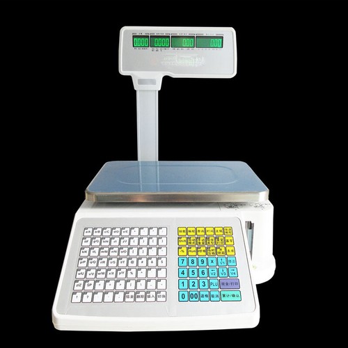Nueva impresora digital de etiquetas a escala de computación de precios tienda de delicatessen tienda de alimentos máximo 15 kg 110 V - Imagen 2 de 4