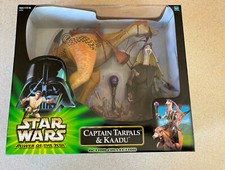 STAR WARS Power Jedi Action (2000) -- Captain Tarpals & Kaadu HUGE Sealed