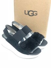 UGG Australia Women's Silverlake Sandals Sneakers Black 1101919 Shoes