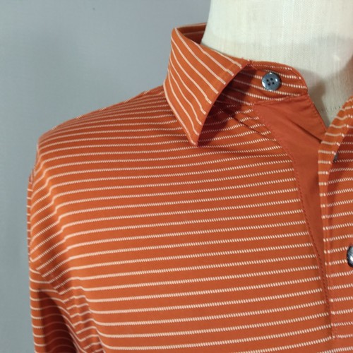 FootJoy golf polo shirt men's large brown rust short sleeve Dri-Fit sports - Picture 4 of 12