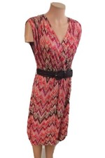 Ana Summer Dress Braided Belt Womens Medium