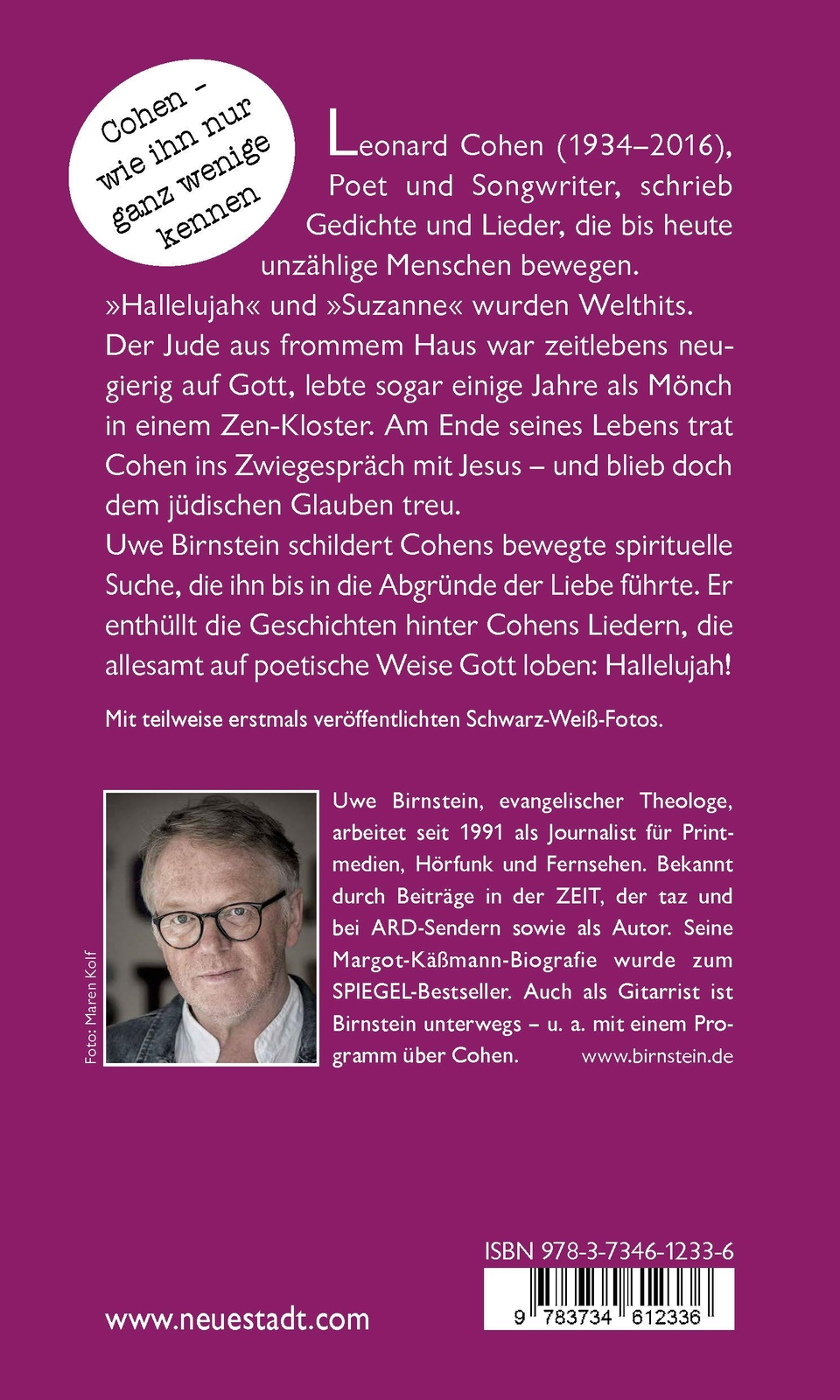 Thumbnail - »hallelujah«, Leonard Cohen Uwe Birnstein 9783734612336