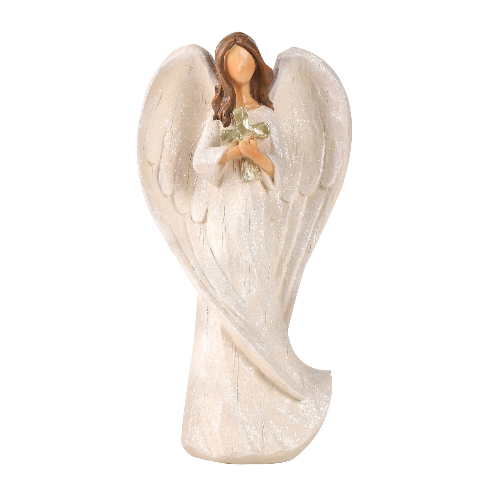 Hodao 8.9-inch Resin Praying Angel Sculpture for Gift or Home Decor