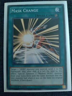 SDHS-EN022 Mask Change 1st Edition Mint YuGiOh Card