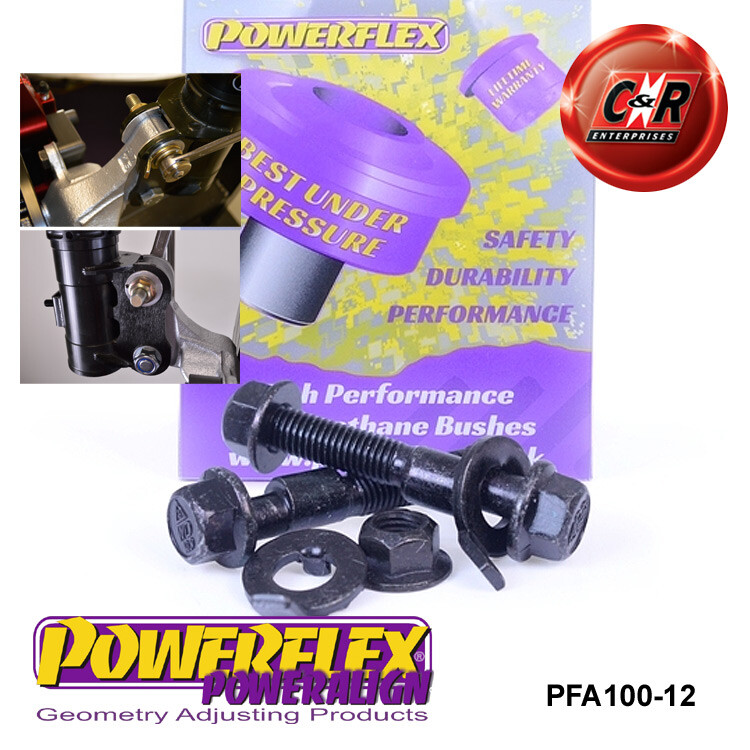 Powerflex Black Camber Kit Bulloni 12mm x 60mm per Passat B3/B4 2WD 88-96