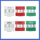 Manual 86 Type Resettable Dual Color LED Sound and Light Emergency Alarm Switch