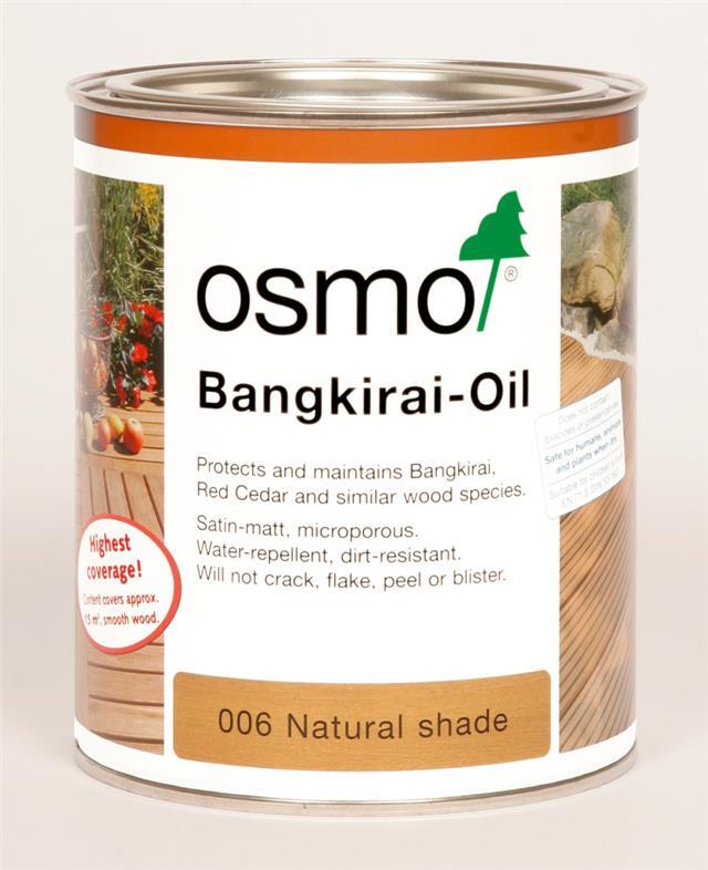 Osmo Exterior Wood & Decking Bangkirai-Oil Natural Shade Transparent 006 2.5L