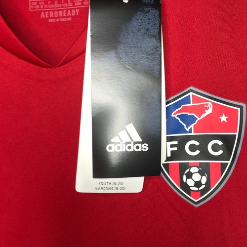 Adidas Regista 20 Jersey Youth Boys M 11-12Y Soccer FC Carolinas #99 Logo Red - Picture 9 of 13
