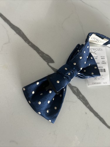 CREWCUTS BOYS BOWTIE ONE SIZE BLUE /DOTS - Picture 3 of 5