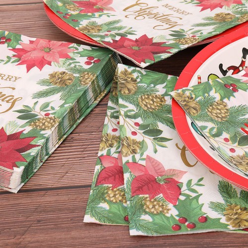 20-100x Servilletas De Papel Reciclables Para Navidad Fiesta Festiva Xmas 2025 - Imagen 2 de 71