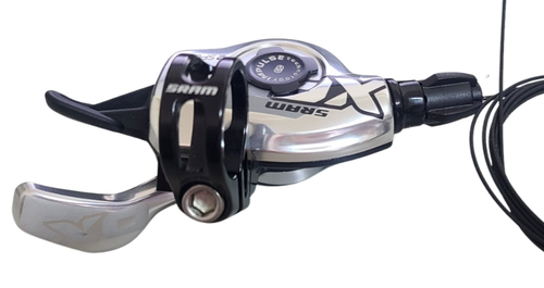 SRAM XO 2 Speed Chrome Silver Left Hand Shfiter MTB RETRO NOS - Picture 5 of 9