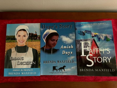 Lot of 3  Amish Romance Brenda Maxfield Paperback Books - Bild 1 von 3