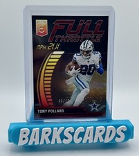2023 Donruss Elite Tony Pollard Full Throttle Red Parallel #/75 Cowboys