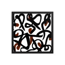 Cryptic Ways AI Art Framed Poster