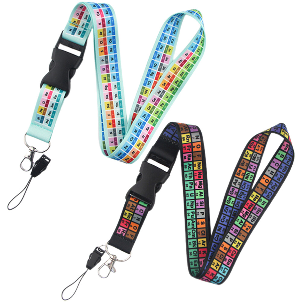 2Pcs Women Keychain For Keys Kids Lanyards Science Lanyard Daily