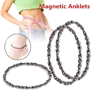 Magnetic Anklet Beads Hematite Stone Health Slimming Anklet Jewelry KH Magnetic Anklet Beads Hematite Stone Health Slimming Anklet Jewelry KH