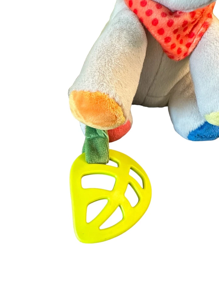 Gund Flappy Elephant Baby Activity Plush Rattle Crinkle Teether Squeaker Stuffed - Image 3 of 4