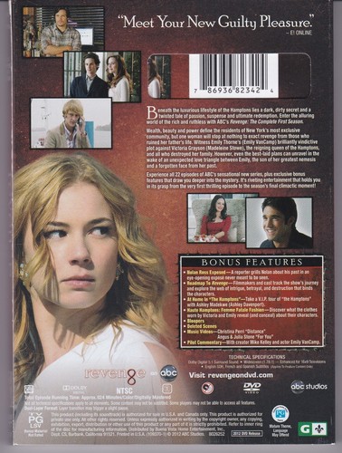 REVENGE: the Complete First Season -- (5-dvd, 2011) - Picture 2 of 7