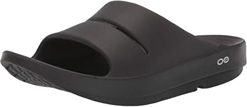 OOFOS Mens OOahh Slide Black Size 9 for 