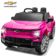 Licensed Chevrolet Silverado 24V Ride on Car with Remote 4 Wheels Truck for Kids
