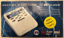 MIDLAND NEW WEATHER ALERT RADIO WR100 NOAA EXTERNAL ANTENNA JACK-LOCAL WEATHER