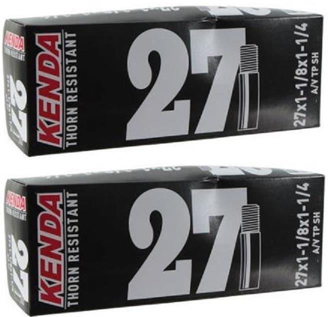 2x Kenda 27" ThornProof SCHRADER Tube 27x11/4" Thorn Proof Antique