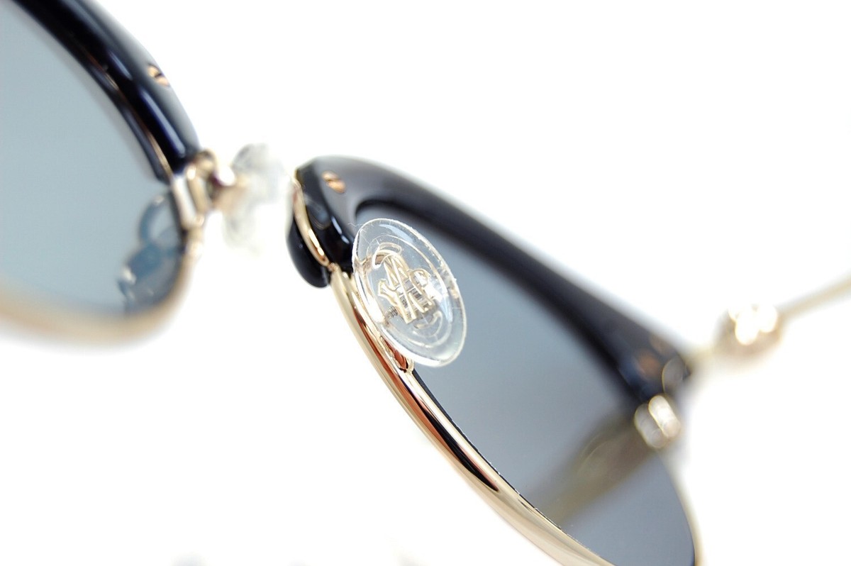 サングラス Moncler Sunglasses ML0035 01A Gold Mirror Black MONCLER ML0035 01A 47mm Men Medium Metal Round Sunglasses
