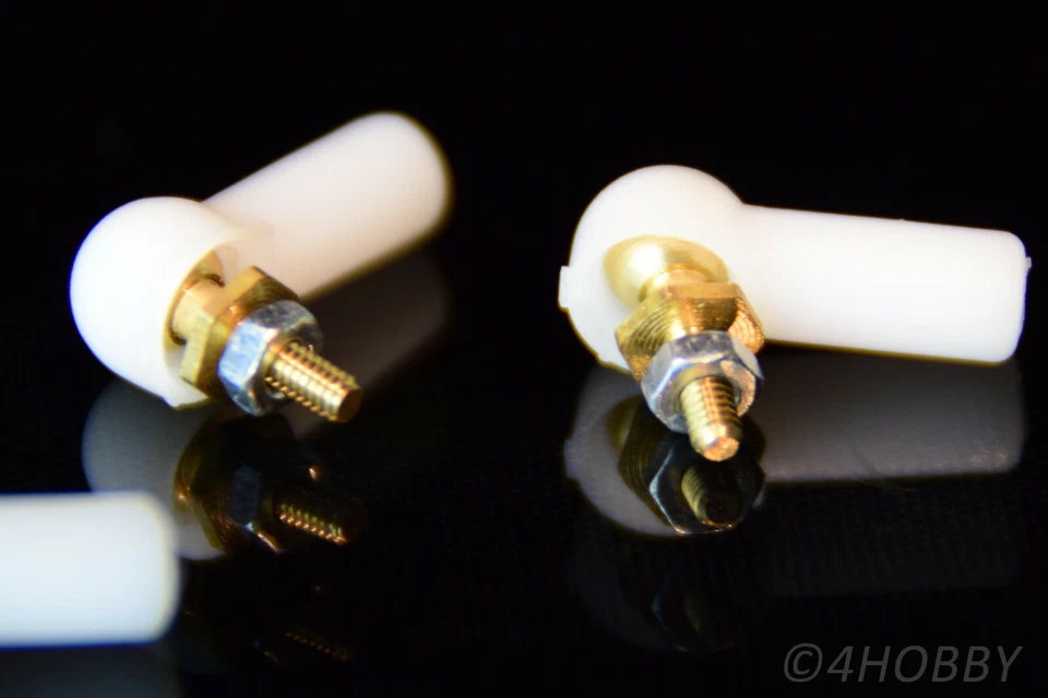 8x Kugelgelenk 17 x 2mm M2-M3 Kugelkopf Spurstange Lenkkopf Modellbau RC Trial - Bild 2 von 3