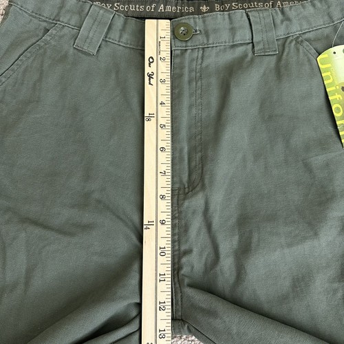 Boy Scouts of America Cargo Shorts Youth 22 Uniform Canvas Green - Picture 5 of 16