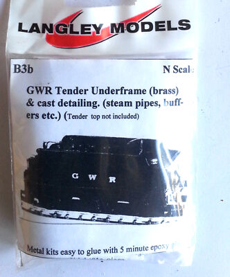 GWR Empfindliche Unter Rahmen B3b Unlackiert n Spur Maßstab Langley Models Set