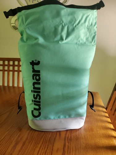 CUISINART-ROLLTOP BACKPACK-COOLER-TURQUOISE-HOLDS 30-12 OZ. CANS-NEW!! - Picture 9 of 10