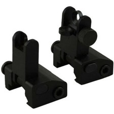 All Metal Not Polymer Front Rear Flip Up Rapid Transition Backup Iron Sight Pair