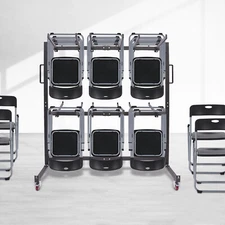 Folding Chair Rack Dolly Cart Table Storage Rack Desk Chairs Cart Trolley