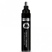 Molotow Liquid Chrome Pen Range - Metallic Silver Mirror Effect Pump Marker