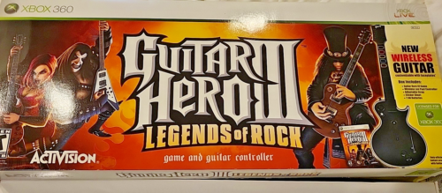 (BOX and CONTROLLER ONLY) Guitar Hero III: Legends of Rock, Microsoft Xbox 360