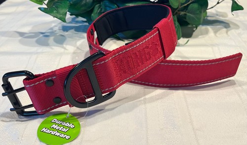 Kong Max Dog Buckle Collar Red Heavy Duty L LG Large 17.5" - 22" NWT - Picture 9 of 9