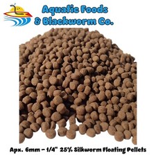 40-lbs 6mm 25 Silkworm Color Enhancing Floating Pellets Koi  Pond Fish