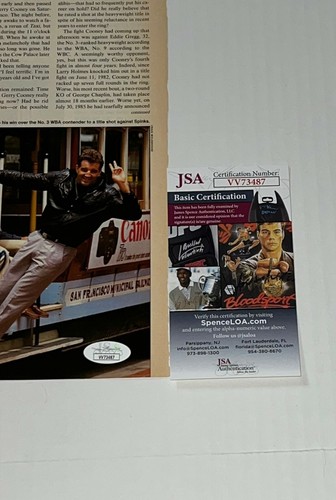 Gerry Cooney signed Boxing Magazine Page autographed JSA - Picture 2 of 2