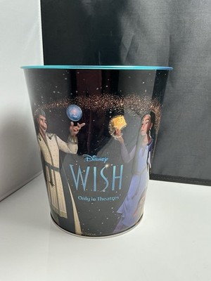 Disney wish tin popcorn bucket golden link 130oz | eBay