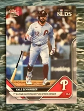 💥2025 Topps Now 845 SP💥KYLE SCHWARBER IMAGE VARIATION Post Season NLDS