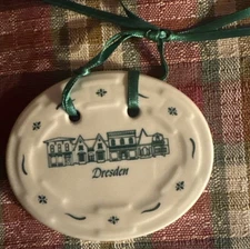 Longaberger Dresden Basket Tie On - Green