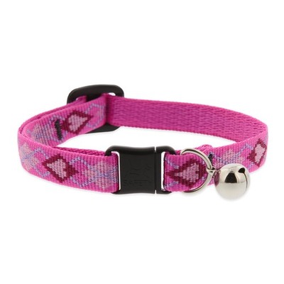 LupinePet Cat Collar Puppy Love Pattern Breakaway Buckle Bell Option Adjustable