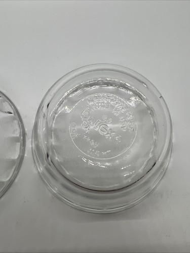 Pyrex #463A kleine überbackene Klarglas Puddingschalen 2er Set - Bild 5 von 6