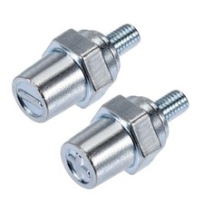 Universal Battery Charging Side Post Positive Negative 8mm Male Zinc Alloy 1Pair