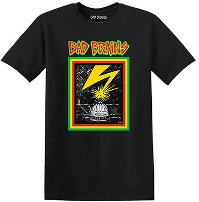 Bad Brains - Bad Brains - Capitol Strike (on black) - T-Shirt - Medium (Black) [