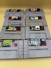 Super Nintendo SNES Sports 8 Video Game Lot Untested