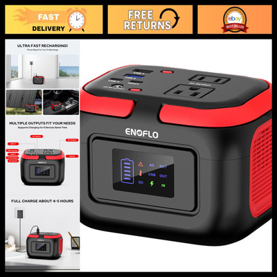 Portable Power Station 97.68Wh Solar Generator, Rechargeable Battery Backup, Out